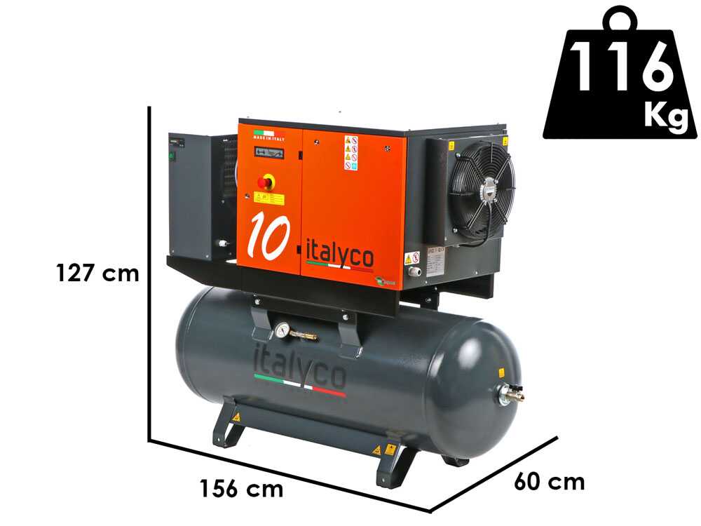 Italyco KVE 10/270 - Schraubenkompressor - max. Druck 10 bar