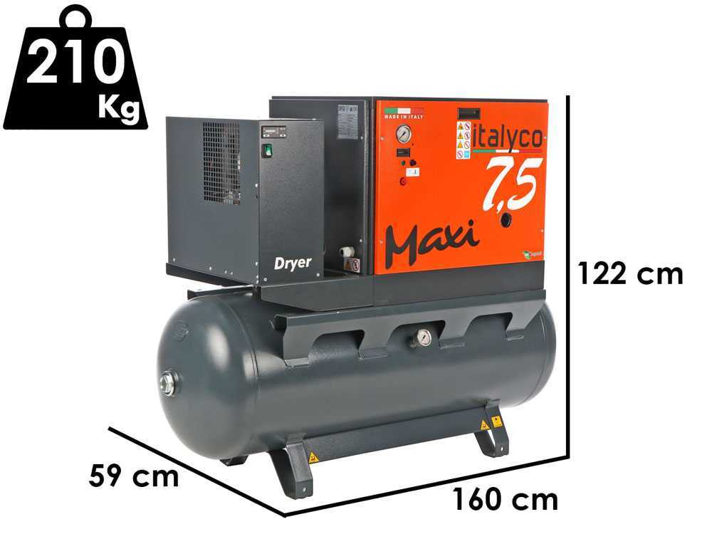 Italyco Maxi 8/270 D - Schraubenkompressor - Max. Druck 10 bar