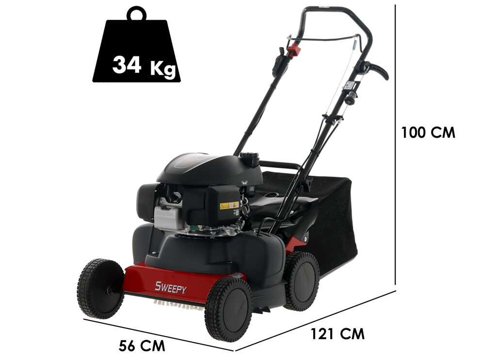 Kehrmaschine Eurosystems SWEEPY mit Honda GCVx 170 Motor - mit Auffangbehälter