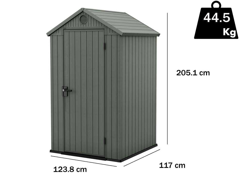 Keter Darwin grün - Gartenhaus - 123x117x205 cm