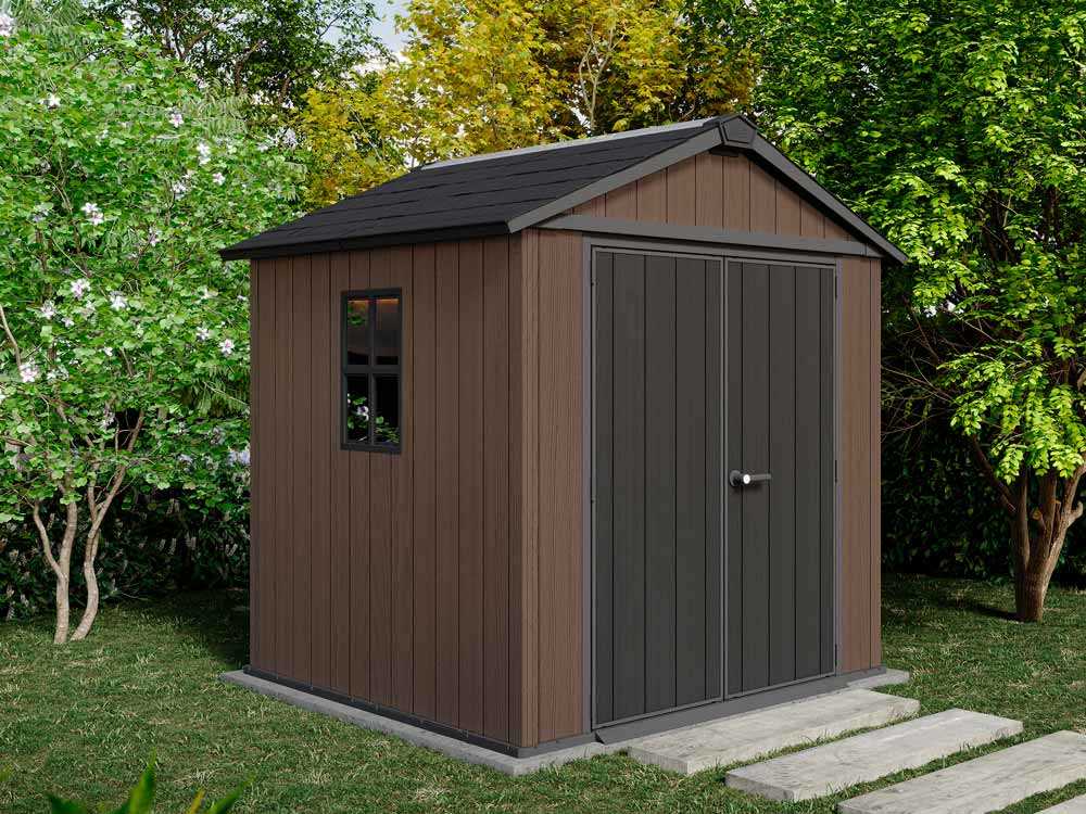 Keter Newton plus 757/775 - Gartenhaus - mit Fenstern - 230x223.8x246 cm