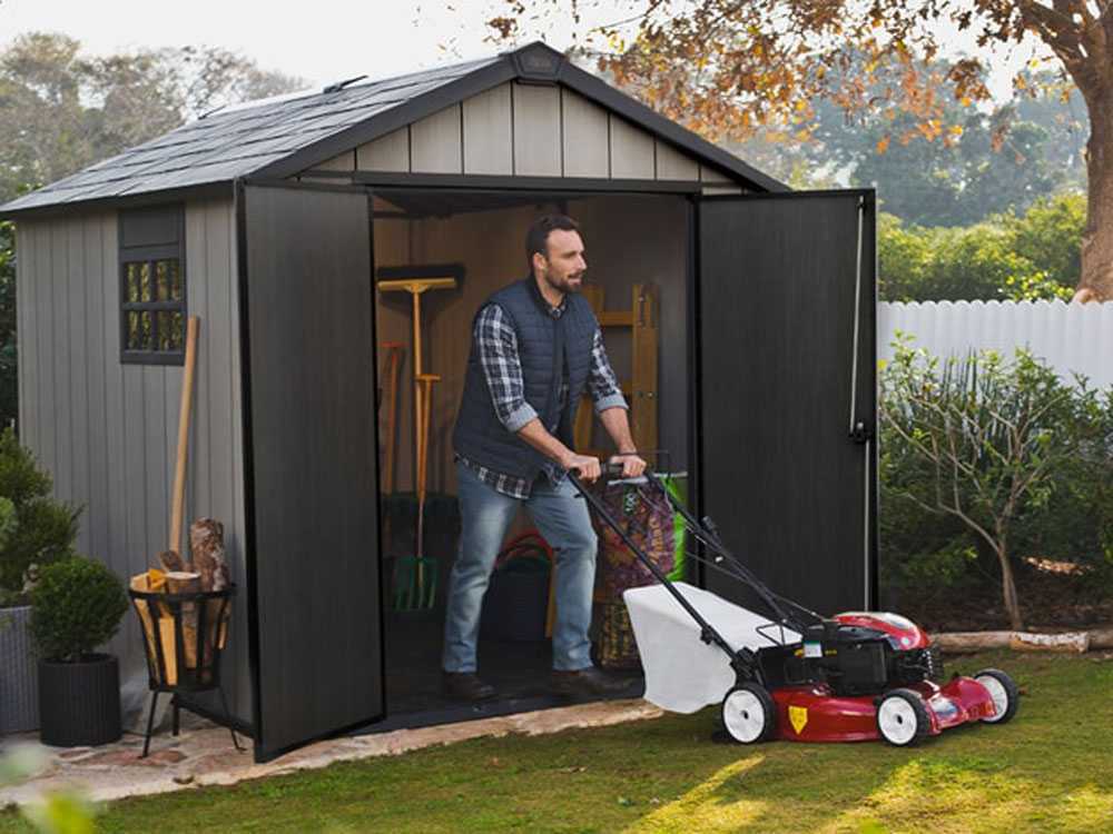 Keter Oakland 759 - Gartenhaus aus Duotech - mit Doppeltüren und Fenster - 229x287x242 cm – Bild 4