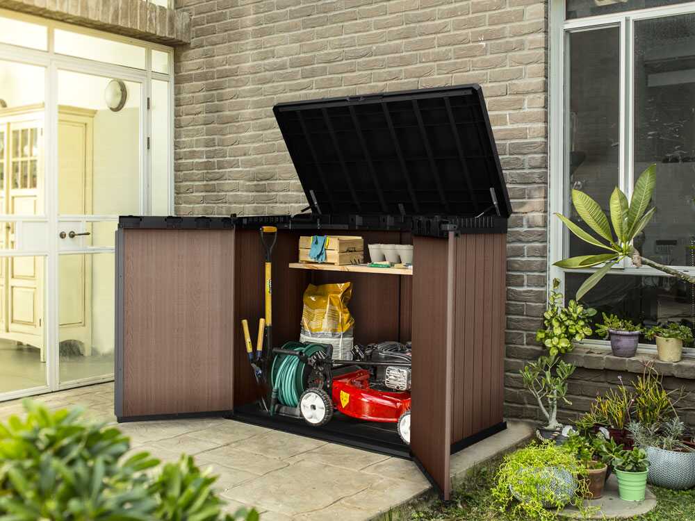 Keter Store it Out Darwin braun - Gartenwerkzeugbox - 140x80x120 cm – Bild 4