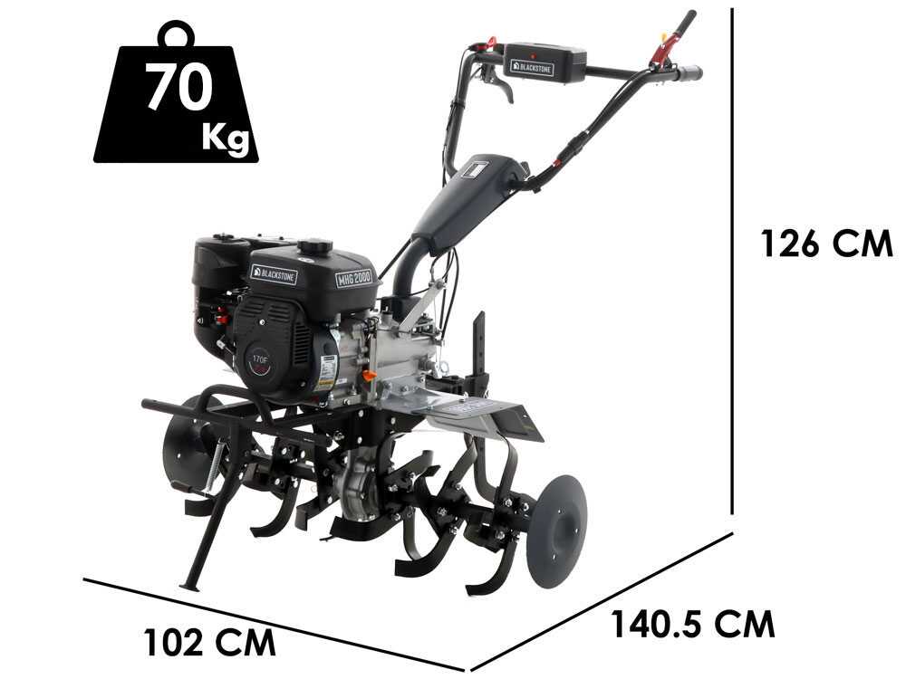 Motorhacke Blackstone MHG 2000 mit Benzinmotor von 212 ccm
