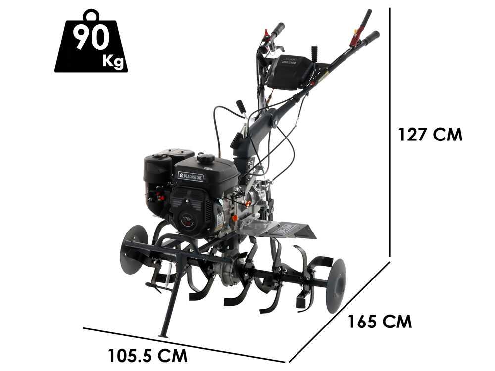 Motorhacke Blackstone MHG 2400 mit Benzinmotor von 212 ccm