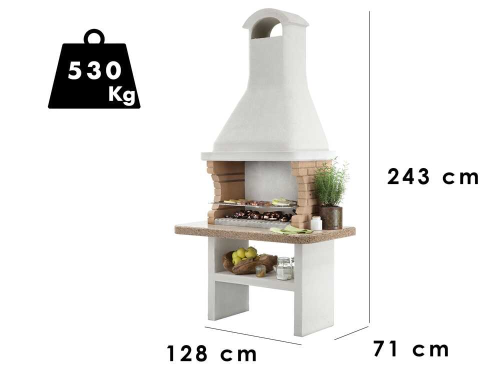Palazzetti Limassol - Grillkamin  - für Holz und Holzkohle