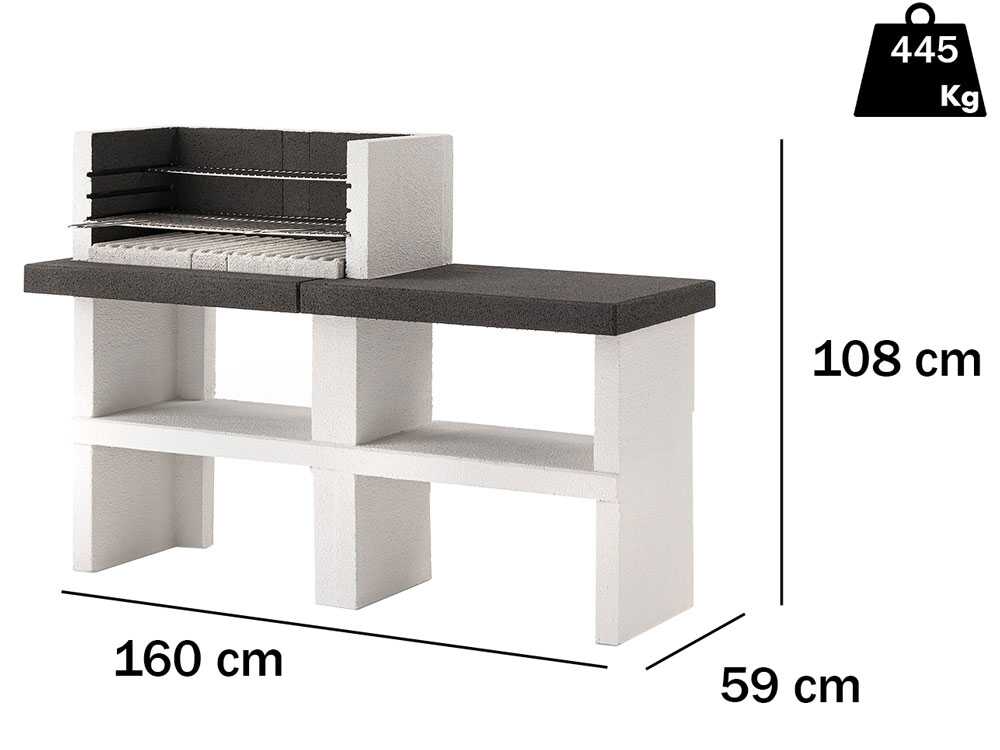 Palazzetti Menton - Grillkamin für Holz und Holzkohle