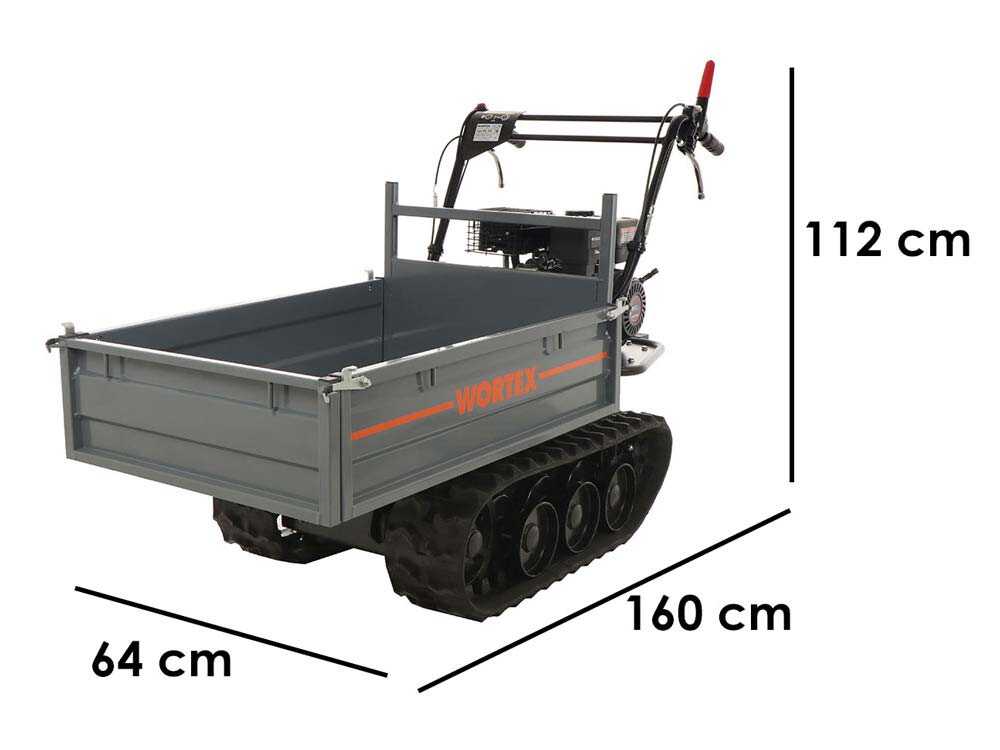 Raupendumper Wortex SFL300 - Ausziehbare Mulde mit 300 kg Tragfähigkeit