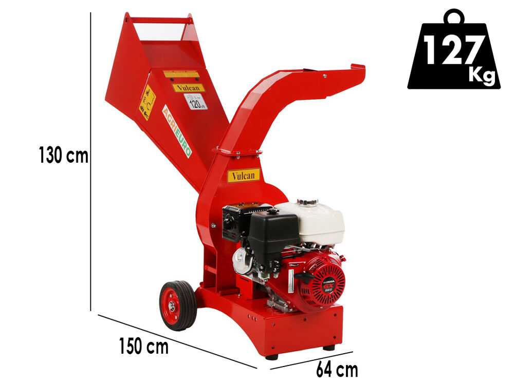 Top Line Vulcan - Benzin Häcksler - mit Honda Motor GX 390