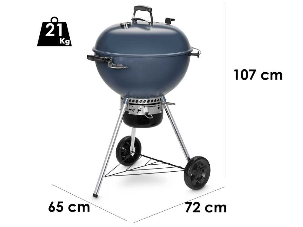 Weber Master Touch GBS C-5750 Slate Blue - Holzkohlegrill - Holzkohlegrill Ø 57 cm