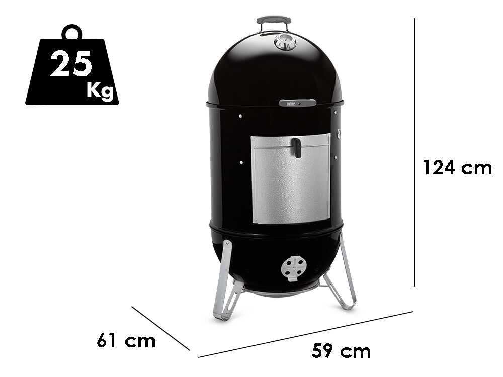 Weber Smokey Mountain Cooker  - Holzkohlegrill mit Raucher – 57 cm