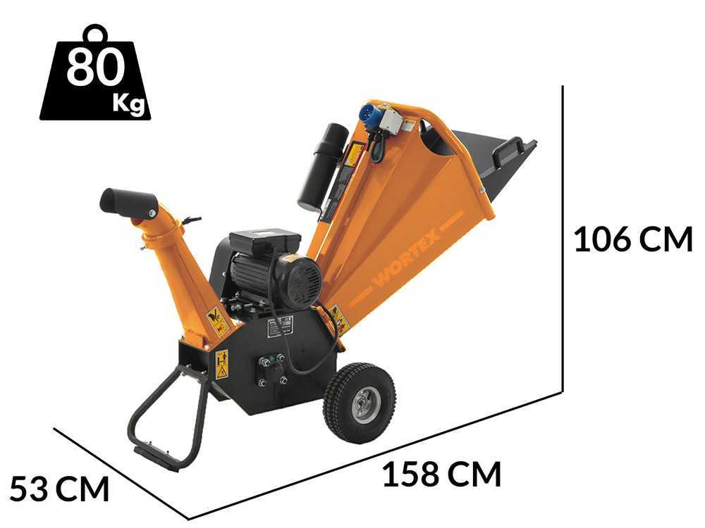 Wortex Drake D300/70E - Elektro Häcksler - 230V - 3 PS