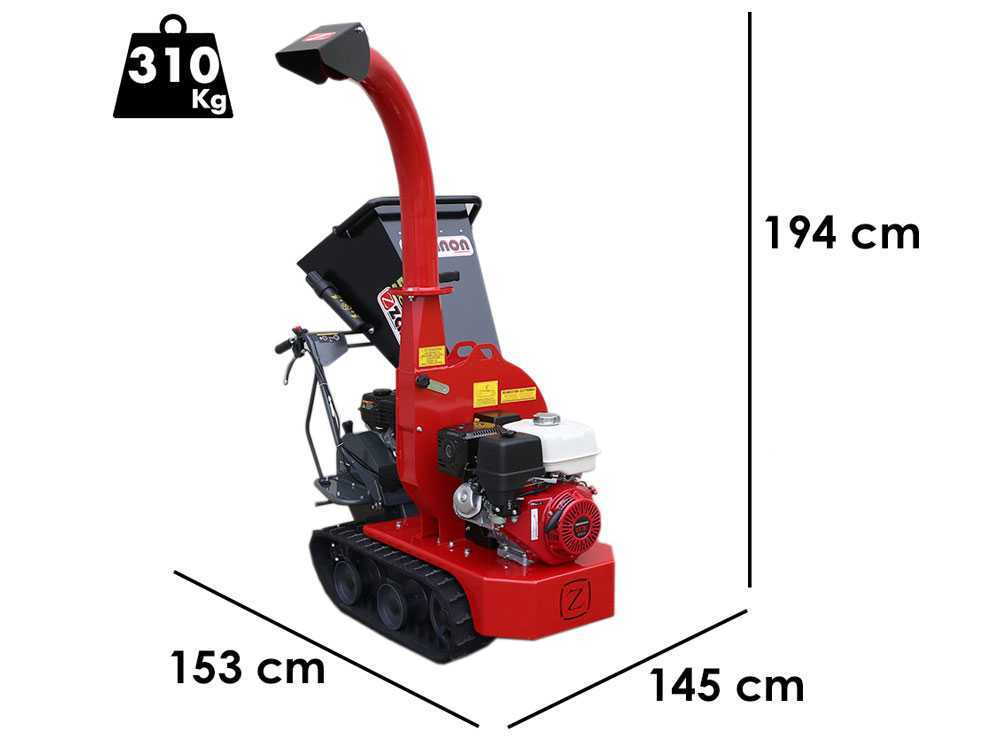 Zanon BC 90 Cingo - Häcksler mit Raupenantrieb und Motorschubkarre  - Motor Honda GX390
